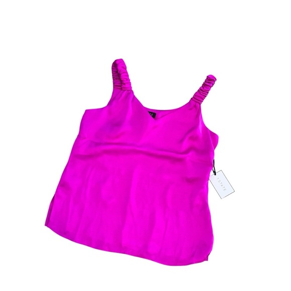 NWT 1. State Hot Pink Satin Tank Cami XS - Picture 6 of 6